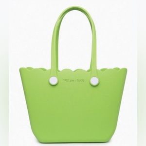 Last One‼️ Scalloped Versa Tote - Lime